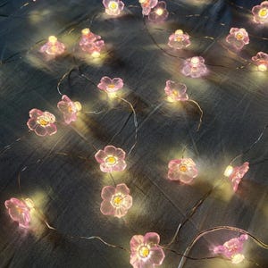 Cherry Blossom Flower Garland Lamp USB Operated LED Indoor Fairy Lights