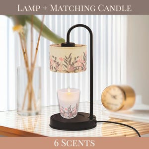 Wildflowers Candle Warmer Lamp For Nightstand Candle Scented Soy Wax Warmer Candle Lamp Housewarming Gift For Her Candle Gifting Idea Mom